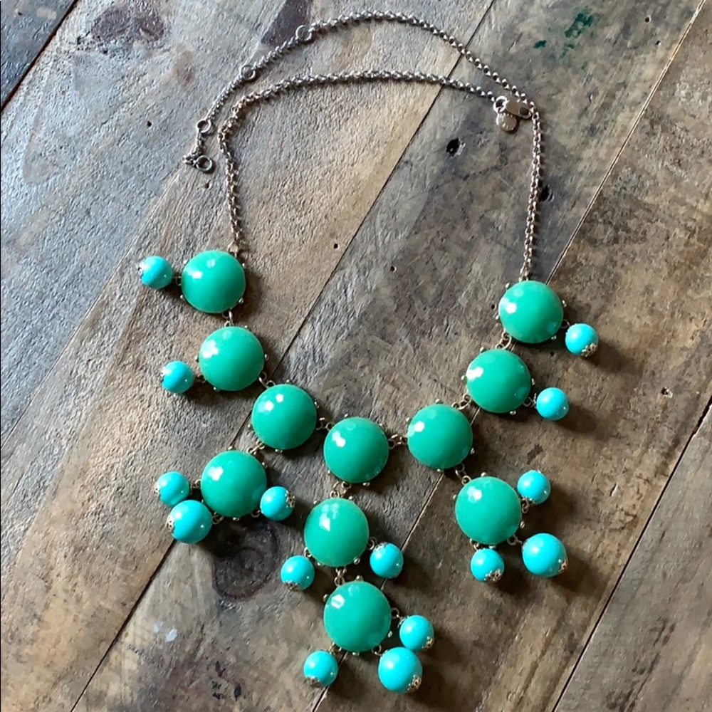 J. Crew turquoise bubble necklace